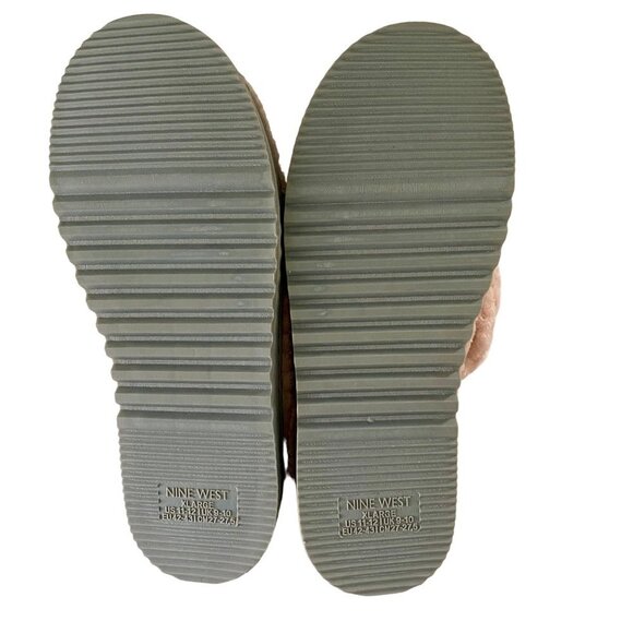 Nine West Cross Band Premium Slippers Open Toe House Slides Women's XL NEW - Picture 6 of 7